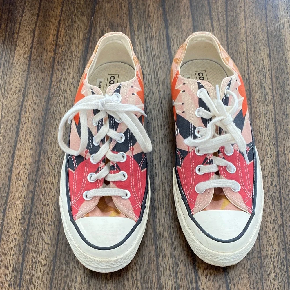 Converse Chuck 70 Low Floral Sneakers Women’s 8.5 EU 39.5 Pink/Orange/Egret - Picture 2 of 9